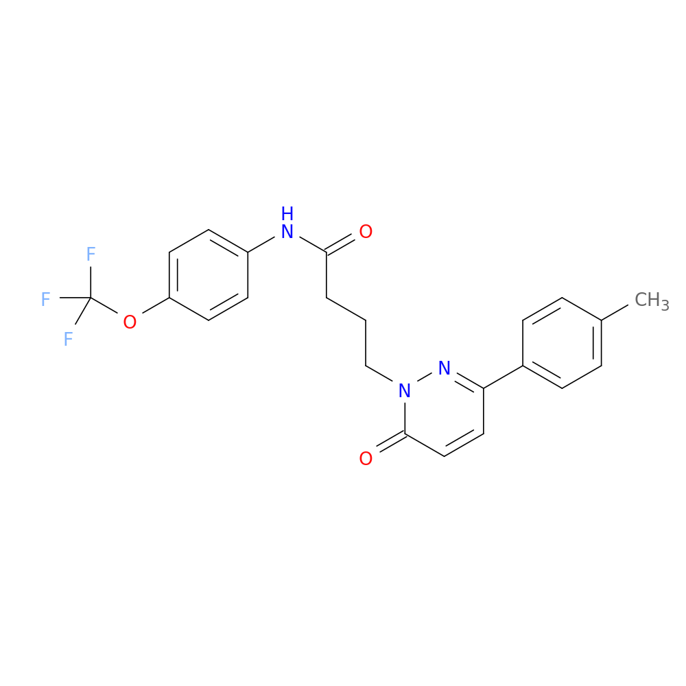 4-[3-(4-methylphenyl)-6-oxo-1,6-dihydropyridazin-1-yl]-N-[4-(trifluoromethoxy)phenyl]butanamide
