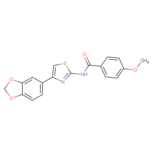 N-[4-(2H-1,3-benzodioxol-5-yl)-1,3-thiazol-2-yl]-4-methoxybenzamide