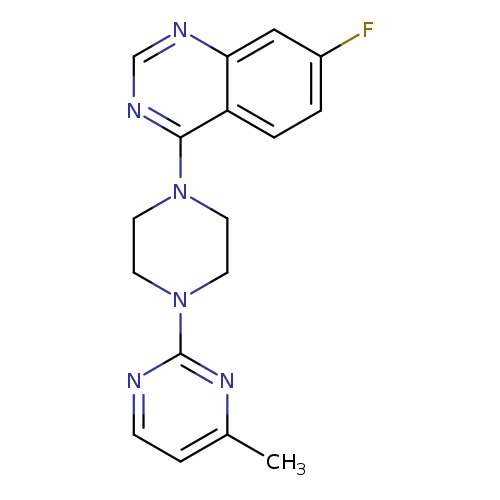 7-fluoro-4-[4-(4-methylpyrimidin-2-yl)piperazin-1-yl]quinazoline