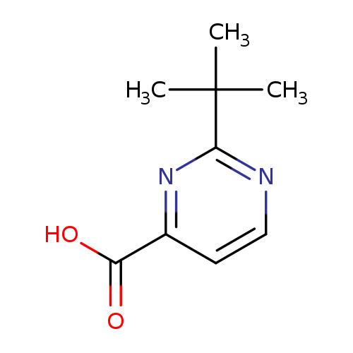 4-Pyrimidinecarboxylic acid, 2-(1,1-dimethylethyl)- (9CI)