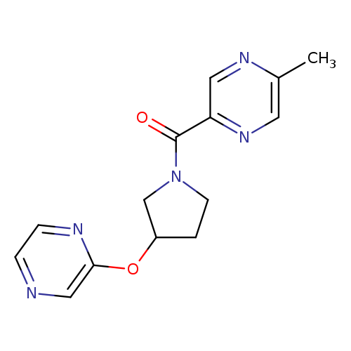 2-methyl-5-[3-(pyrazin-2-yloxy)pyrrolidine-1-carbonyl]pyrazine