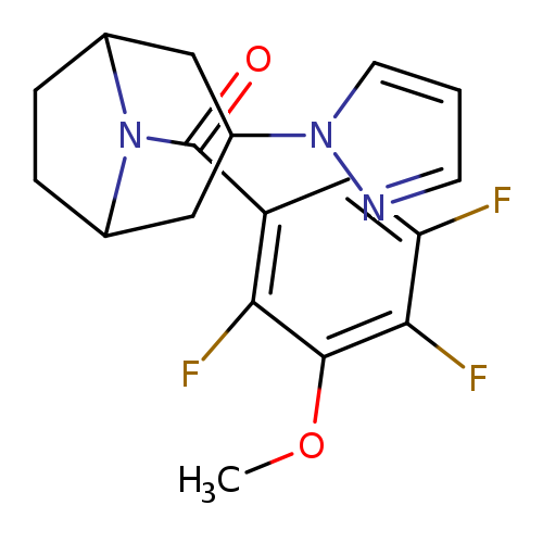 3-(1H-pyrazol-1-yl)-8-(2,4,5-trifluoro-3-methoxybenzoyl)-8-azabicyclo[3.2.1]octane