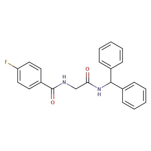 N-(diphenylmethyl)-2-[(4-fluorophenyl)formamido]acetamide