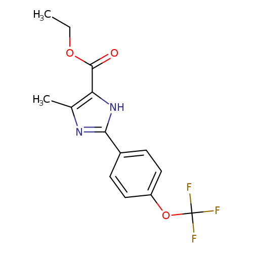 1H-Imidazole-5-carboxylicacid, 4-methyl-2-[4-(trifluoromethoxy)phenyl]-, ethyl ester