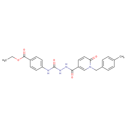 ethyl 4-[(N'-{1-[(4-methylphenyl)methyl]-6-oxo-1,6-dihydropyridine-3-carbonyl}hydrazinecarbonyl)amino]benzoate