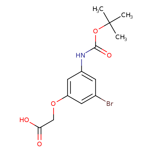 2-(3-bromo-5-{[(tert-butoxy)carbonyl]amino}phenoxy)aceticacid