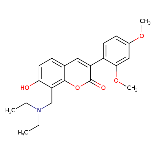 8-[(diethylamino)methyl]-3-(2,4-dimethoxyphenyl)-7-hydroxy-2H-chromen-2-one
