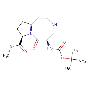 Methyl (5R,8R,10aS)-5-((tert-butoxycarbonyl)amino)-6-oxodecahydropyrrolo[1,2-a][1,5]diazocine-8-carboxylate