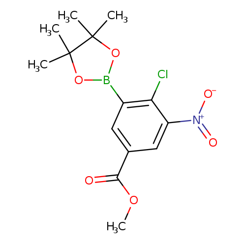 2-Chloro-5-methoxycarbonyl-3-nitrophenylboronic acid pinacol ester