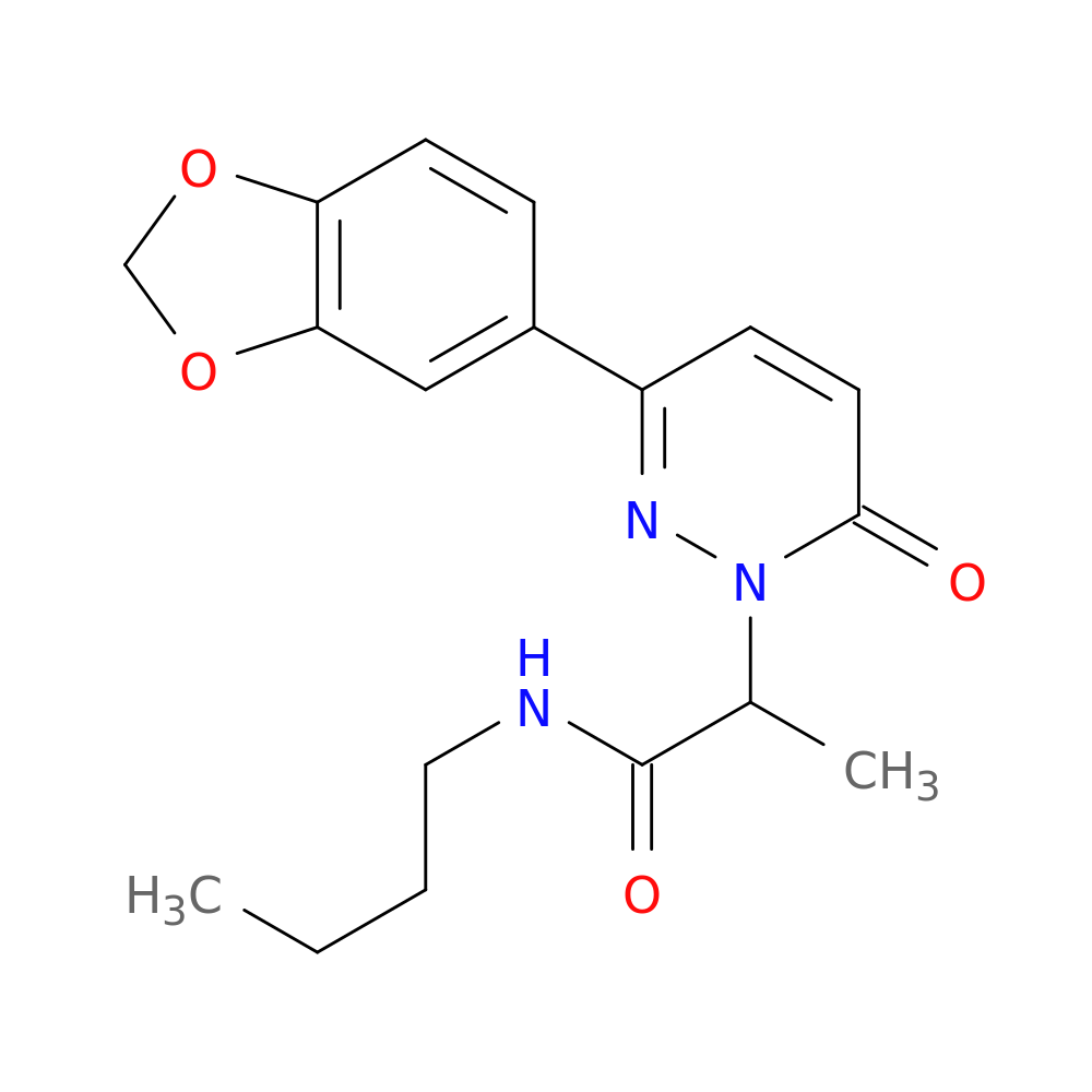 2-[3-(2H-1,3-benzodioxol-5-yl)-6-oxo-1,6-dihydropyridazin-1-yl]-N-butylpropanamide