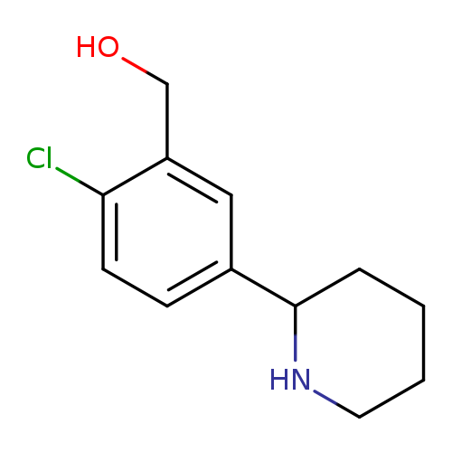 [2-chloro-5-(piperidin-2-yl)phenyl]methanol