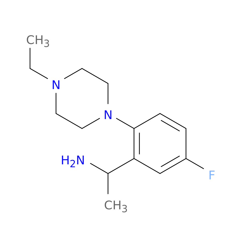 1-[2-(4-ethylpiperazin-1-yl)-5-fluorophenyl]ethan-1-amine