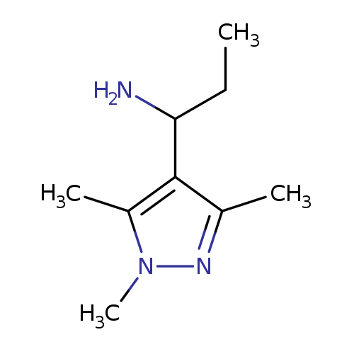 1-(trimethyl-1H-pyrazol-4-yl)propan-1-amine