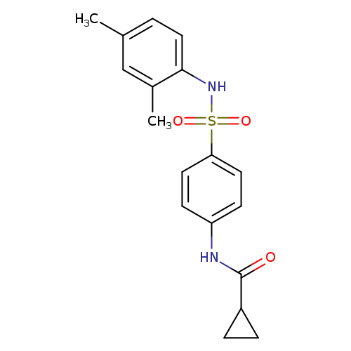 N-{4-[(2,4-dimethylanilino)sulfonyl]phenyl}cyclopropanecarboxamide