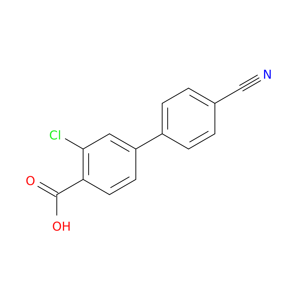 2-Chloro-4-(4-cyanophenyl)benzoic acid