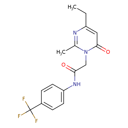 2-(4-ethyl-2-methyl-6-oxo-1,6-dihydropyrimidin-1-yl)-N-[4-(trifluoromethyl)phenyl]acetamide