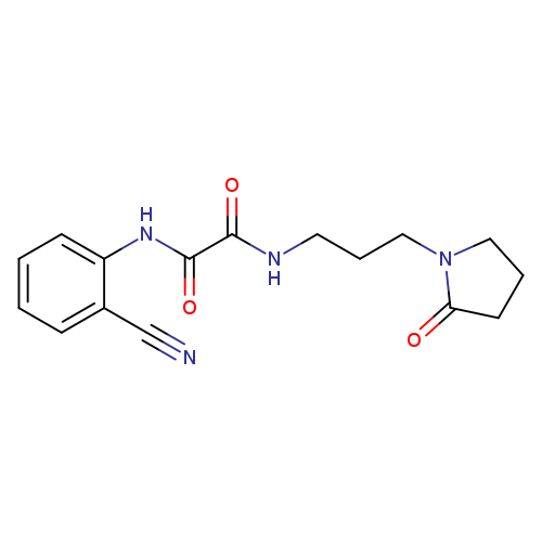 N'-(2-cyanophenyl)-N-[3-(2-oxopyrrolidin-1-yl)propyl]ethanediamide