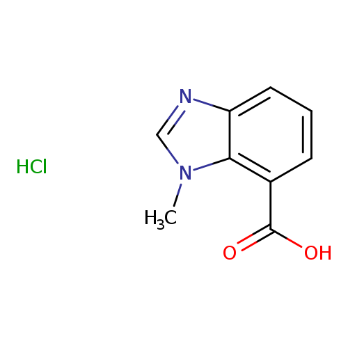 1-methyl-1H-1,3-benzodiazole-7-carboxylicacidhydrochloride