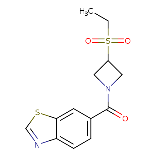 6-[3-(ethanesulfonyl)azetidine-1-carbonyl]-1,3-benzothiazole