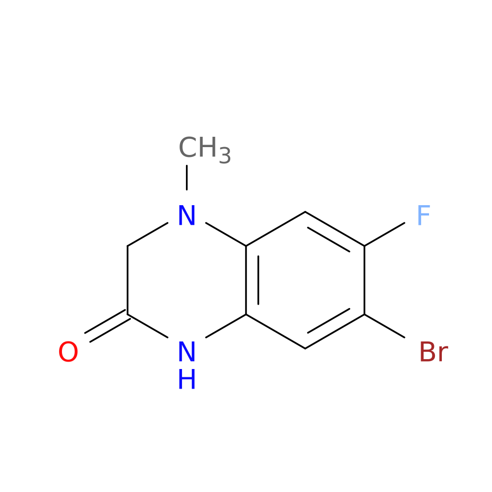 7-bromo-6-fluoro-4-methyl-1,2,3,4-tetrahydroquinoxalin-2-one