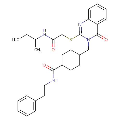 4-{[2-({[(butan-2-yl)carbamoyl]methyl}sulfanyl)-4-oxo-3,4-dihydroquinazolin-3-yl]methyl}-N-(2-phenylethyl)cyclohexane-1-carboxamide