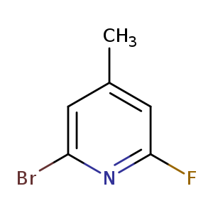 Pyridine, 2-bromo-6-fluoro-4-methyl-