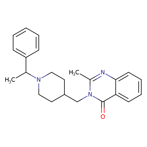 2-methyl-3-{[1-(1-phenylethyl)piperidin-4-yl]methyl}-3,4-dihydroquinazolin-4-one