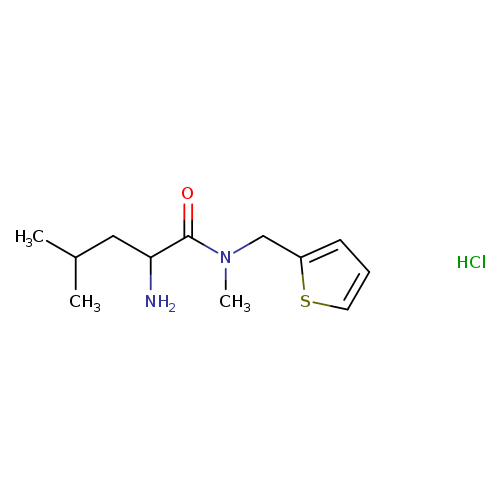 2-amino-N,4-dimethyl-N-(thiophen-2-ylmethyl)pentanamide hydrochloride