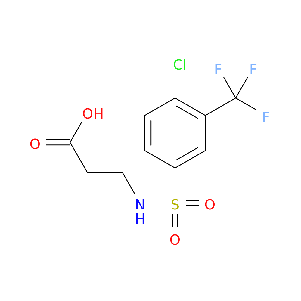 3-((4-Chloro-3-(trifluoromethyl)phenyl)sulfonamido)propanoic acid