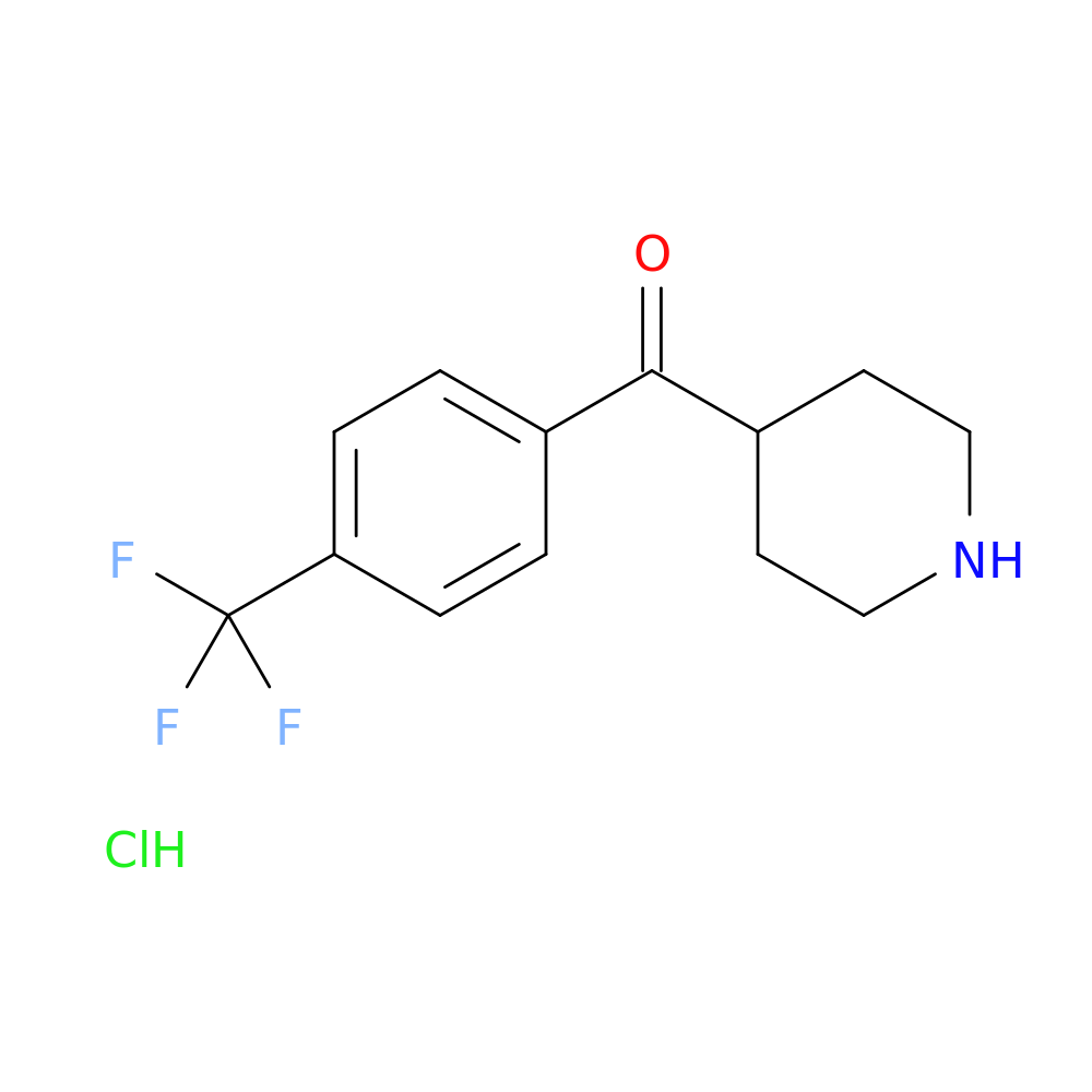 4-(4-TRIFLUOROMETHYLBENZOYL)PIPERIDINE HYDROCHLORIDE