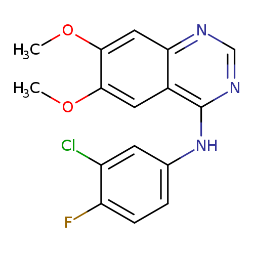 N-(3-chloro-4-fluorophenyl)-6
,7-dimethoxyquinazolin-4-amine