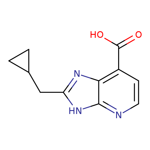 2-(cyclopropylmethyl)-3H-imidazo[4,5-b]pyridine-7-carboxylic acid