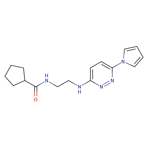 N-(2-{[6-(1H-pyrrol-1-yl)pyridazin-3-yl]amino}ethyl)cyclopentanecarboxamide