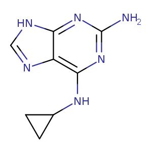 2-Amino-6-cyclopropylamino-9H-purine