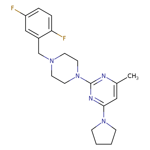 2-{4-[(2,5-difluorophenyl)methyl]piperazin-1-yl}-4-methyl-6-(pyrrolidin-1-yl)pyrimidine