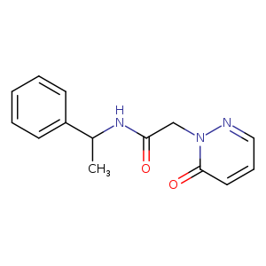 2-(6-oxo-1,6-dihydropyridazin-1-yl)-N-(1-phenylethyl)acetamide