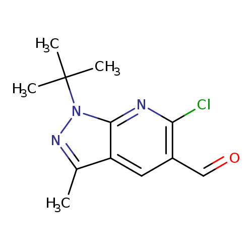 1-tert-butyl-6-chloro-3-methyl-1H-pyrazolo[3,4-b]pyridine-5-carbaldehyde