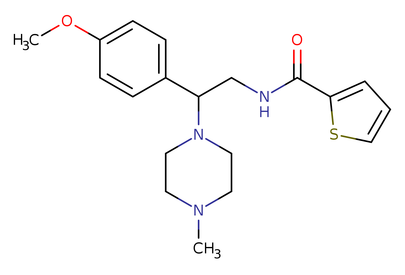 N-[2-(4-methoxyphenyl)-2-(4-methylpiperazin-1-yl)ethyl]thiophene-2-carboxamide