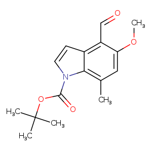 1H-Indole-1-carboxylic acid, 4-formyl-5-methoxy-7-methyl-, 1,1-dimethylethyl ester