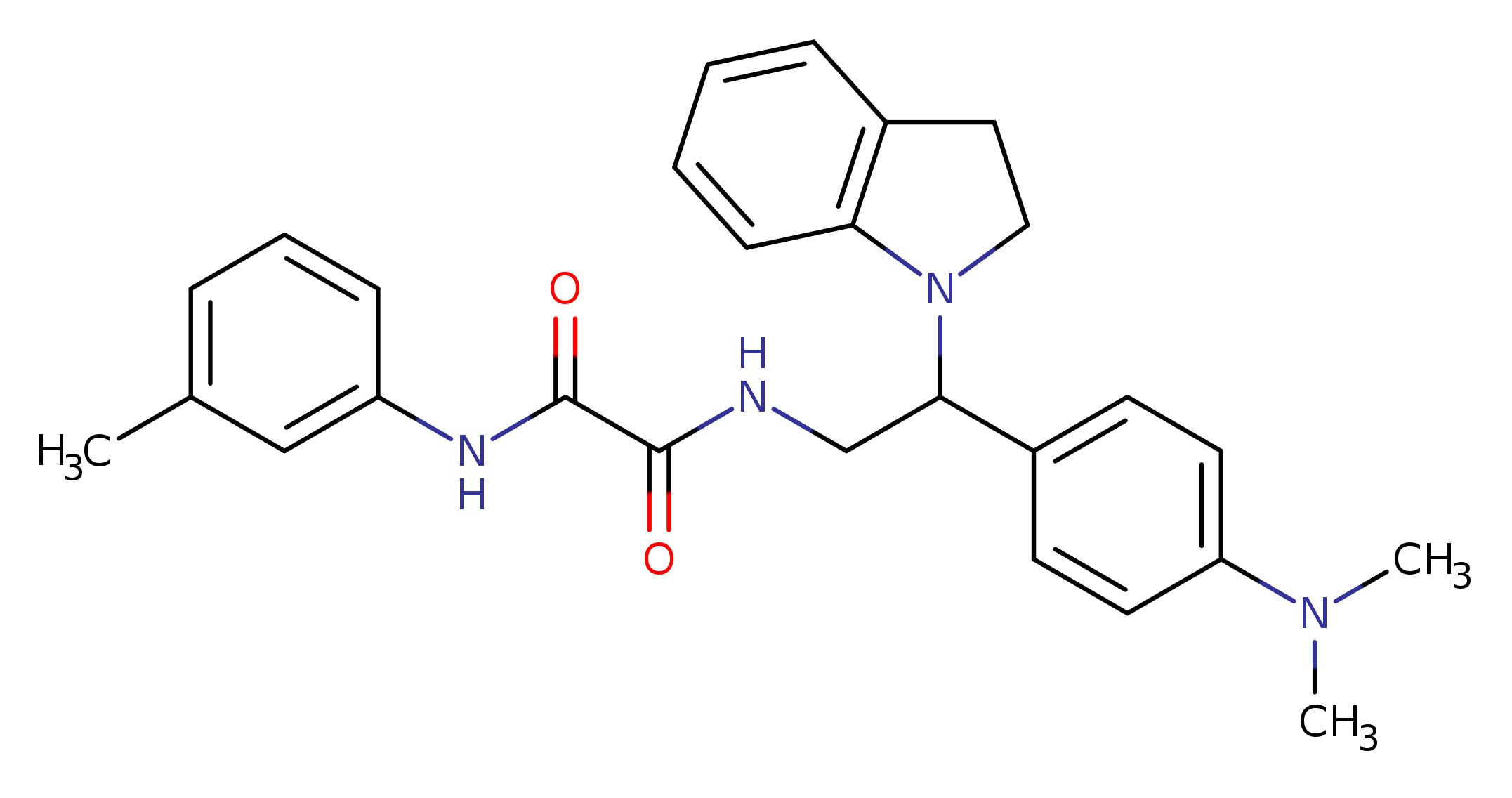 N-[2-(2,3-dihydro-1H-indol-1-yl)-2-[4-(dimethylamino)phenyl]ethyl]-N'-(3-methylphenyl)ethanediamide