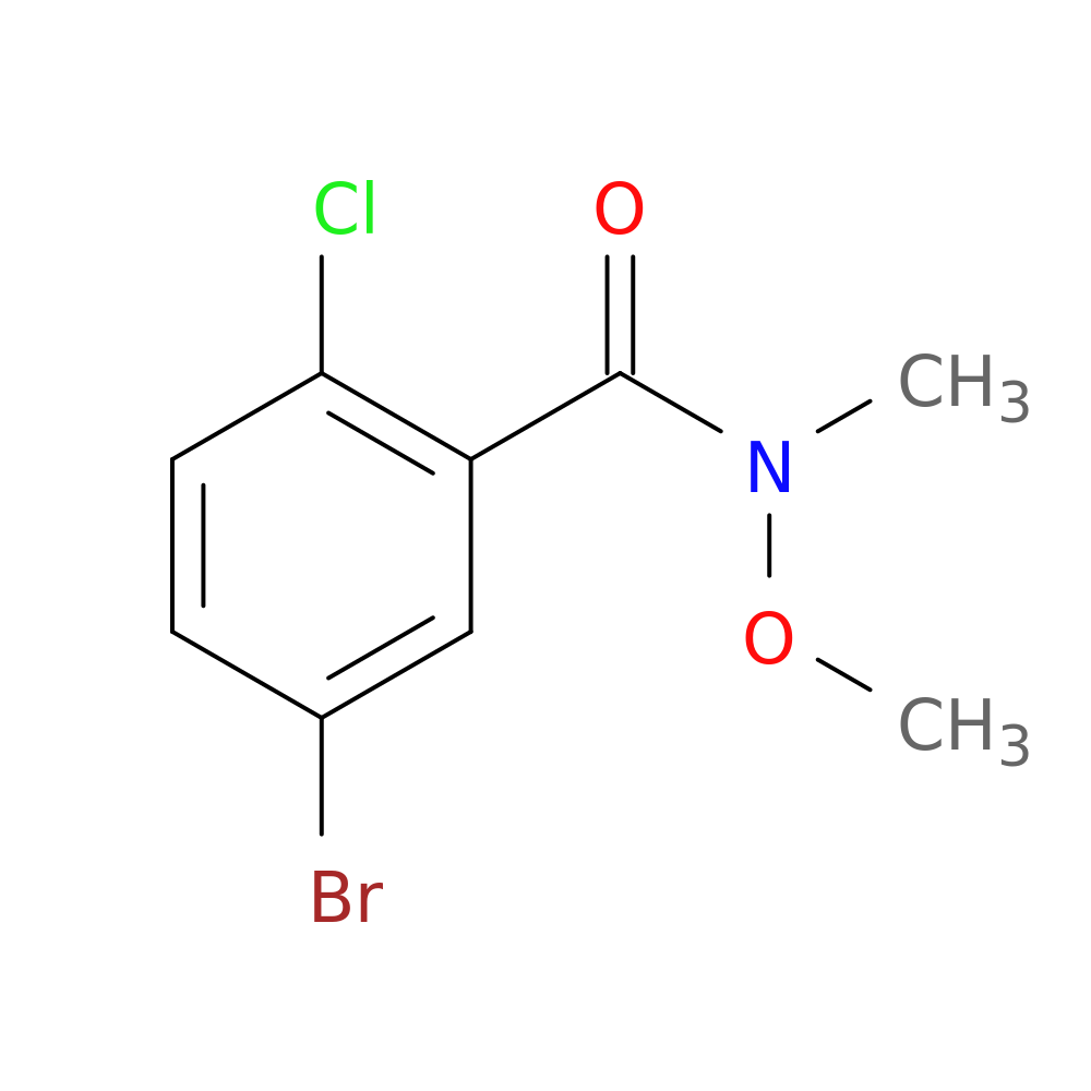N-Methoxy-N-methyl 5-bromo-2-chlorobenzamide