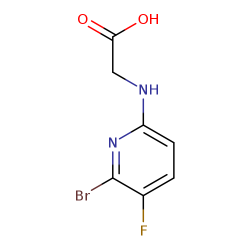 2-[(6-bromo-5-fluoropyridin-2-yl)amino]acetic acid