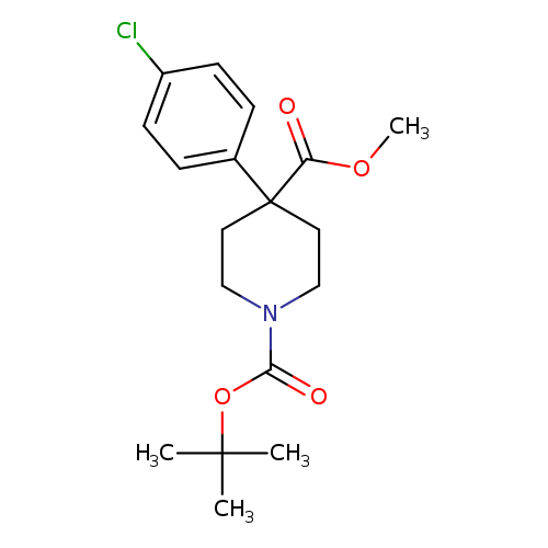 1-BOC-4-(4-CHLOROPHENYL)-4-PIPERIDINEDICARBOXYLIC ACID METHYL ESTER