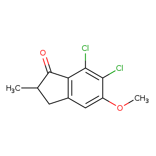 6,7-dichloro-5-methoxy-2-methyl-2,3-dihydro-1H-inden-1-one