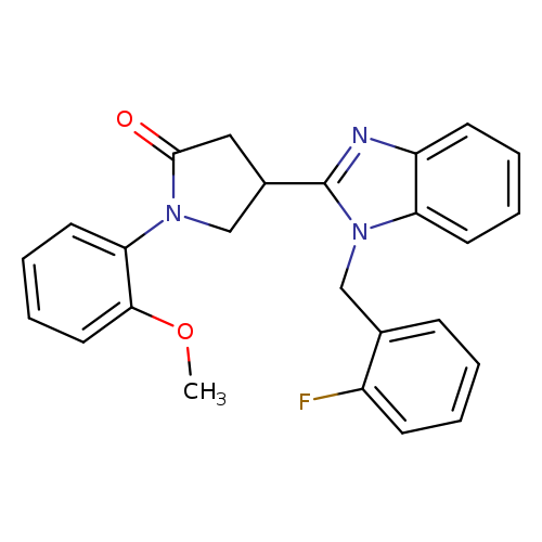 4-{1-[(2-fluorophenyl)methyl]-1H-1,3-benzodiazol-2-yl}-1-(2-methoxyphenyl)pyrrolidin-2-one