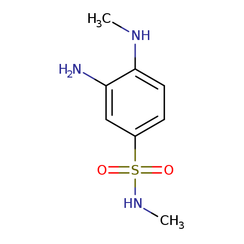 3-amino-N-methyl-4-methylamino-benzenesulfonamide