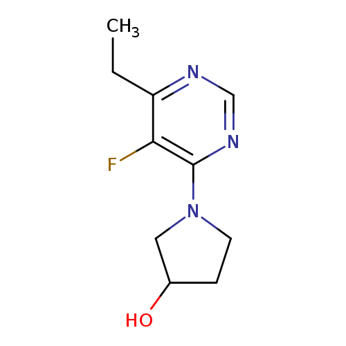 1-(6-ethyl-5-fluoropyrimidin-4-yl)pyrrolidin-3-ol