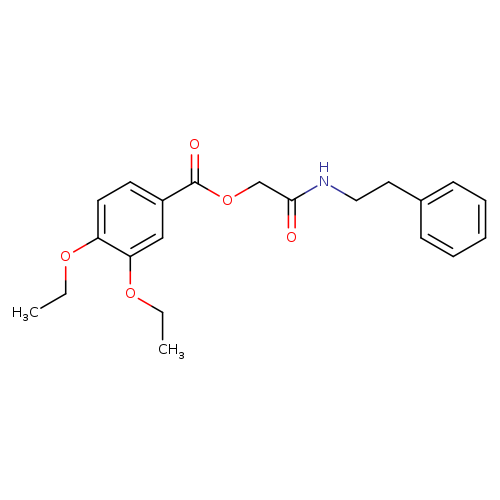 [(2-phenylethyl)carbamoyl]methyl 3,4-diethoxybenzoate