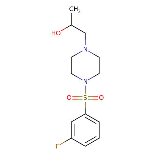 1-[4-(3-fluorobenzenesulfonyl)piperazin-1-yl]propan-2-ol