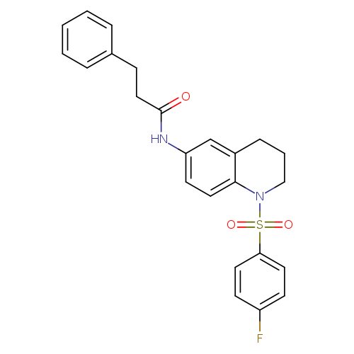 N-[1-(4-fluorobenzenesulfonyl)-1,2,3,4-tetrahydroquinolin-6-yl]-3-phenylpropanamide